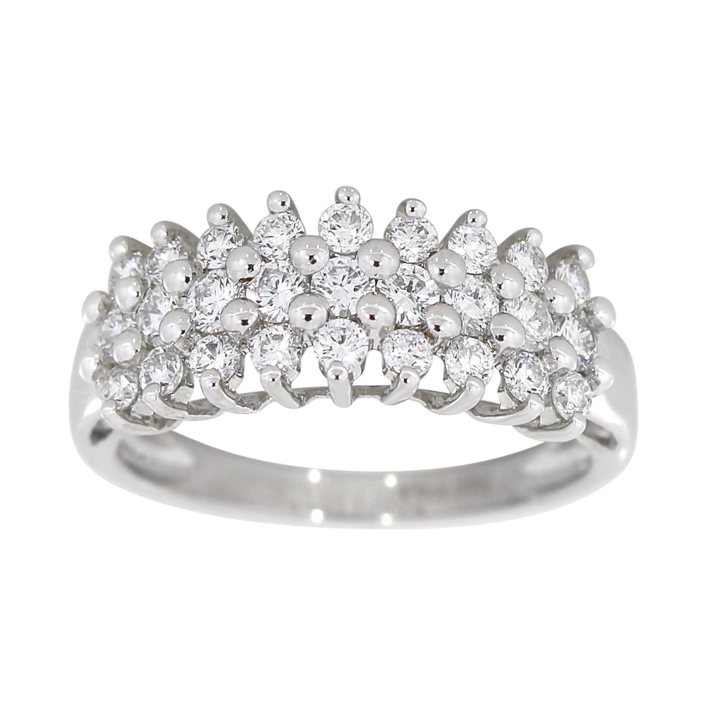 Diamantring i hvitt gull, 1.00ct TW/S