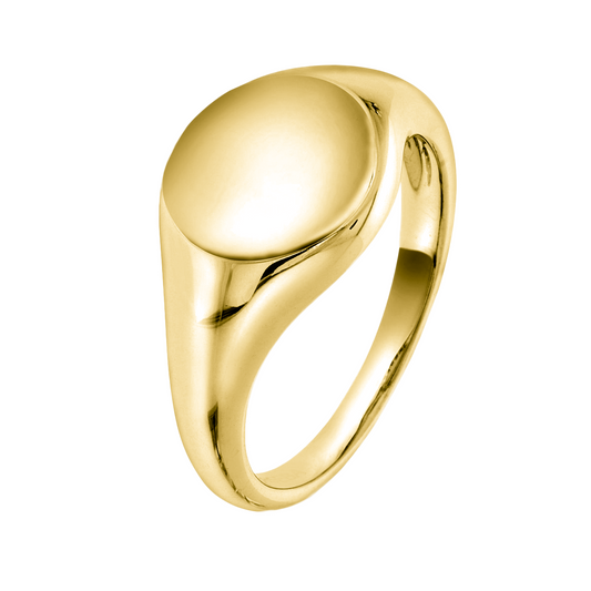 Signetring 14kt Hvitt/Gult Gull