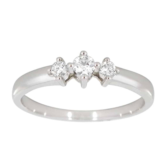 Diamantring i hvitt gull 0,20ct TW/SI - Diamanthuset