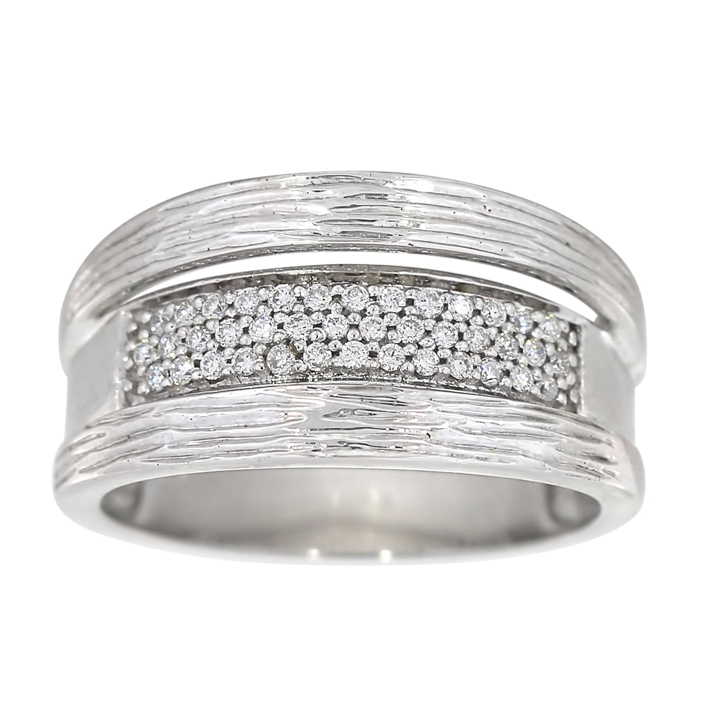 Diamantring i Hvitt/Gult Gull, 0.25CT TWSI