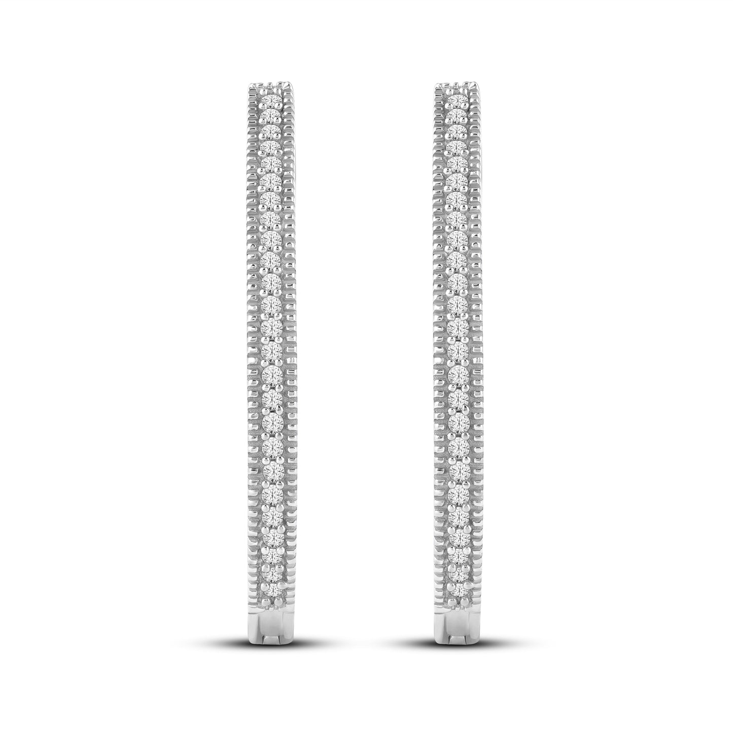 Diamantørepynt i Gult/Hvitt Gull (585), 0.20ct TW/SI Diamanter