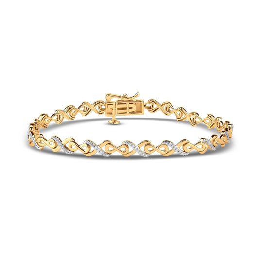 Diamantarmbånd 0,20ct tw/si