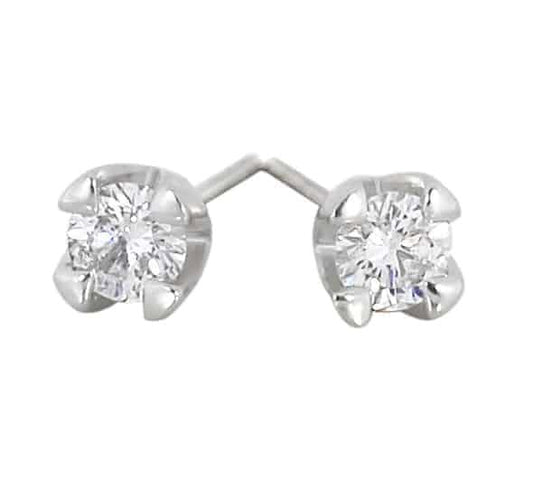 Adele diamantørepynt, hvitt gull