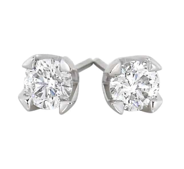 Adele diamantørepynt, hvitt gull