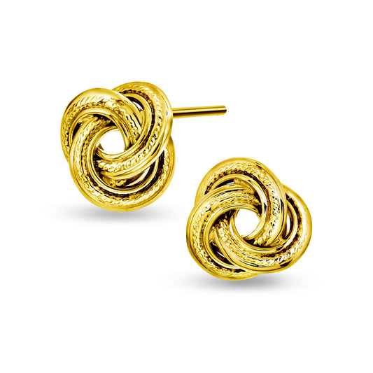 Gulløredobber, knute i Hvitt/Gult Gull