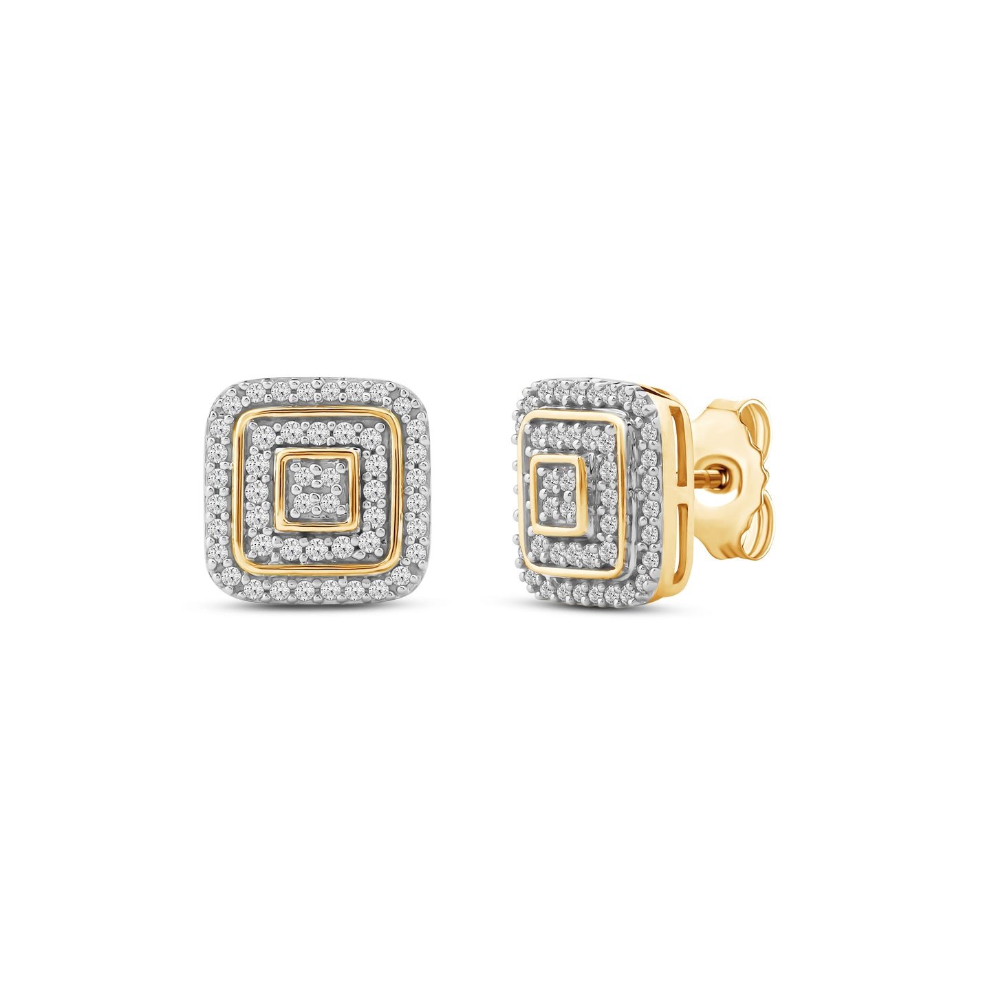 Diamantørepynt i Hvitt eller Gult Gull (585) Med 0.25ct TW/SI Diamanter
