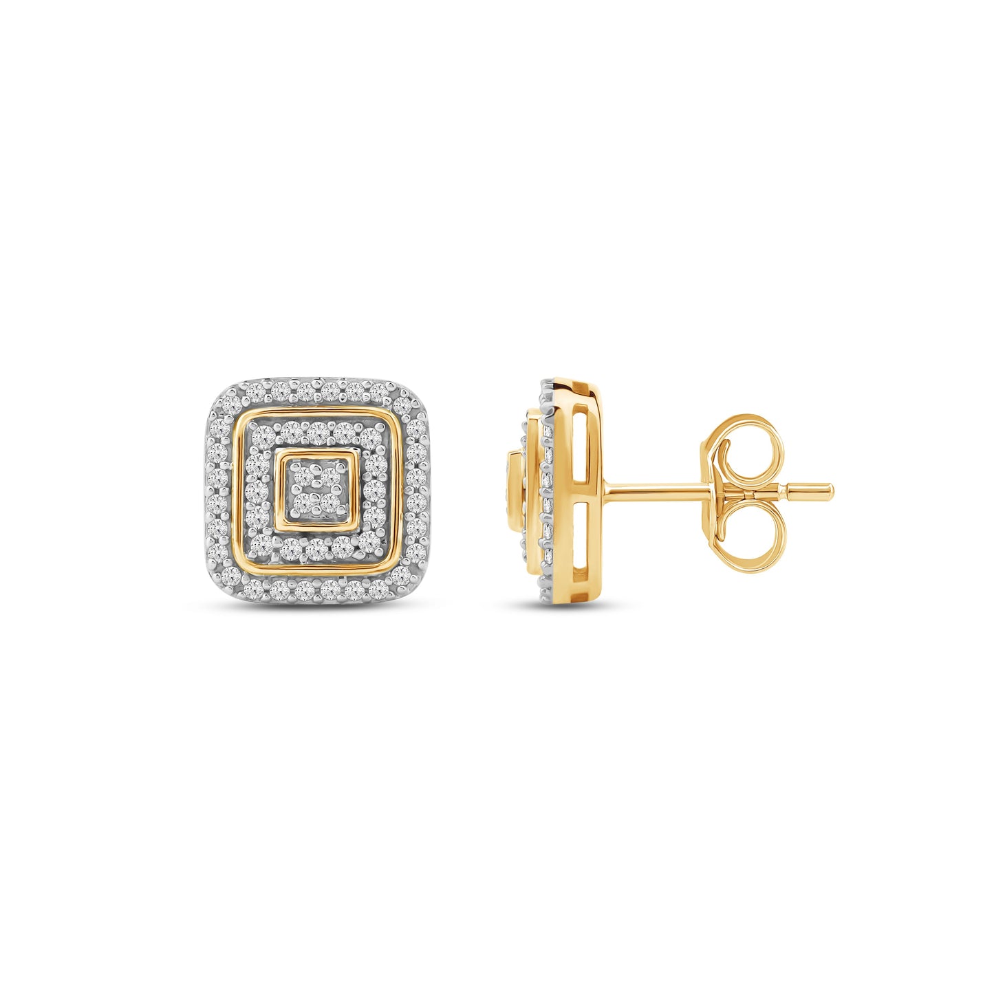 Diamantørepynt i Hvitt eller Gult Gull (585) Med 0.25ct TW/SI Diamanter