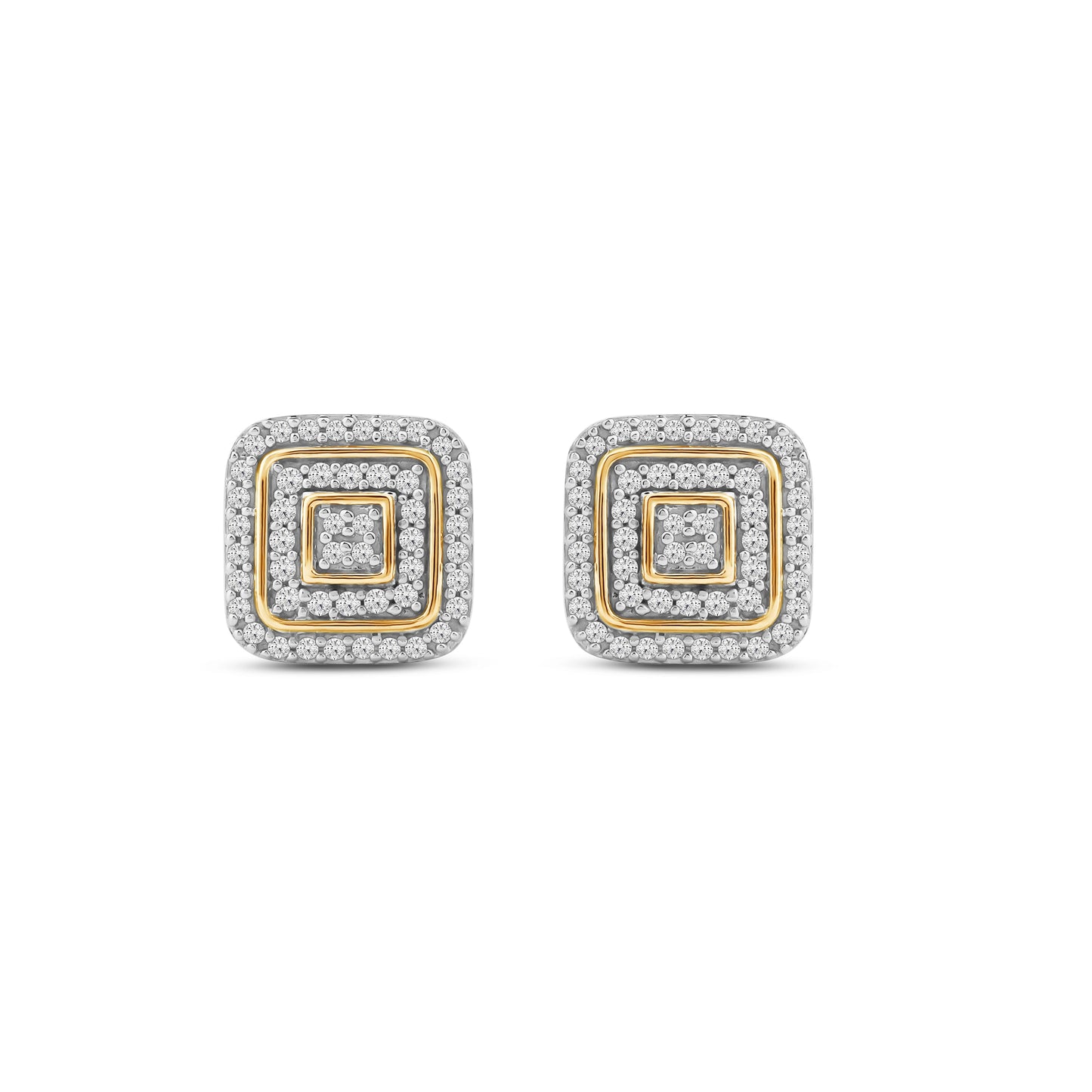Diamantørepynt i Hvitt eller Gult Gull (585) Med 0.25ct TW/SI Diamanter