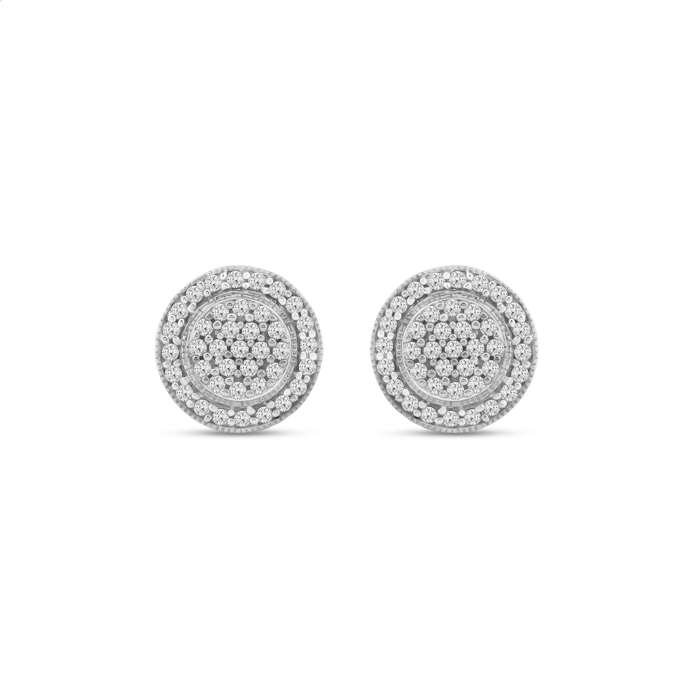 Diamantørepynt i Hvitt/Gult Gull (585) Med 0.20ct TW/SI Diamanter