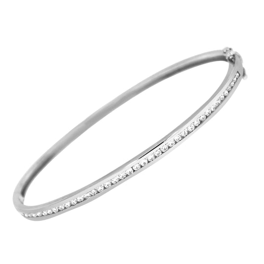 Armring i hvitt gull 0,60ct-1.10ct TW/SI