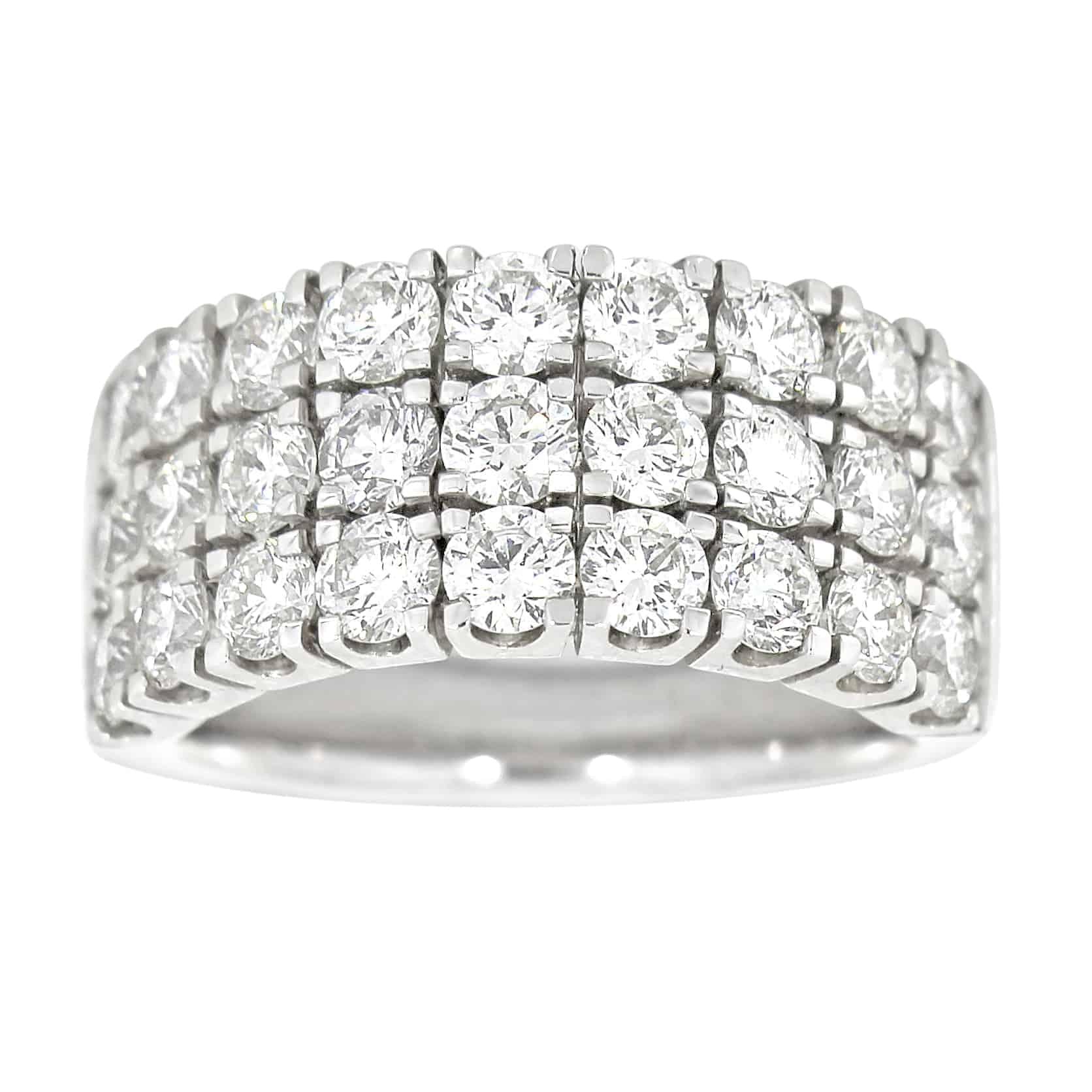 Diamantring i hvitt gull, 2.70CT TWSI - Diamanthuset