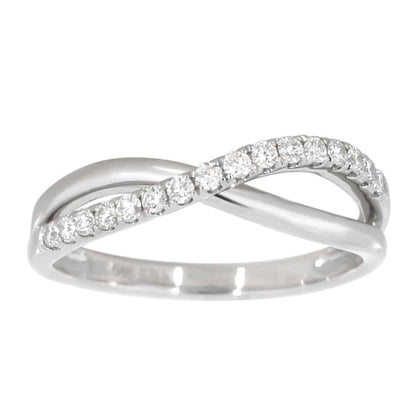 Diamantring i hvitt gull totalt 0,25ct TW/SI - Diamanthuset