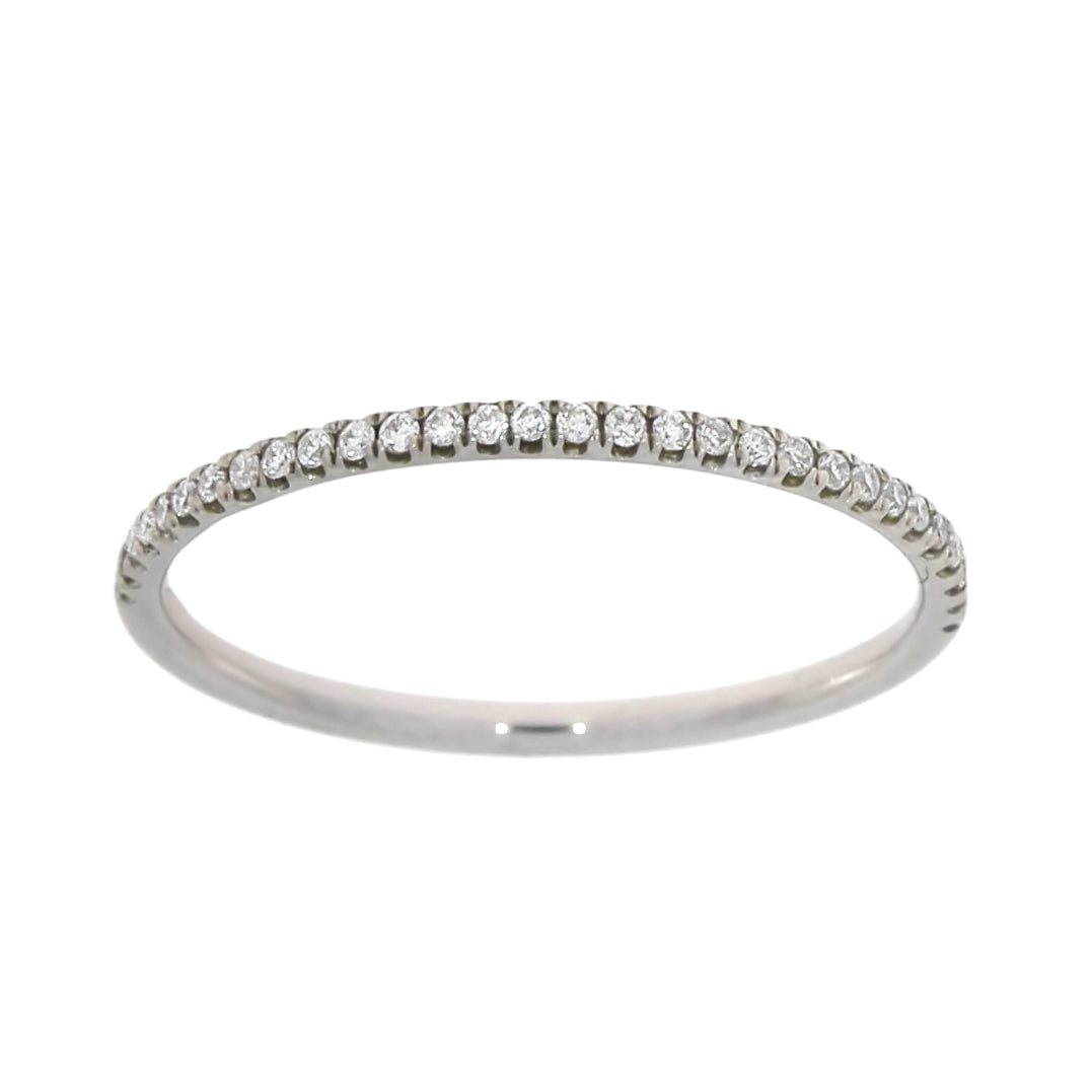 Diamantring i hvitt gull, 0.16ct TW/SI