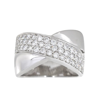 Diamantring i Hvitt/Gult Gull, 1.10CT TWSI