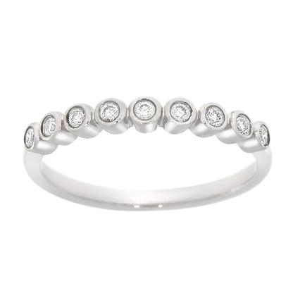 Diamantring i Hvitt/Gult Gull, 0.18CT TWSI