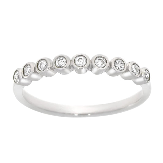 Diamantring i Hvitt/Gult Gull, 0.18CT TWSI