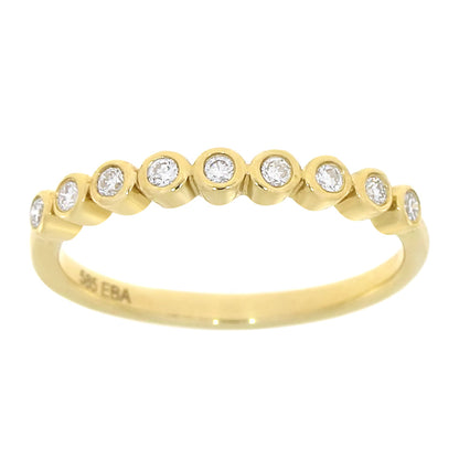Diamantring i Hvitt/Gult Gull, 0.18CT TWSI