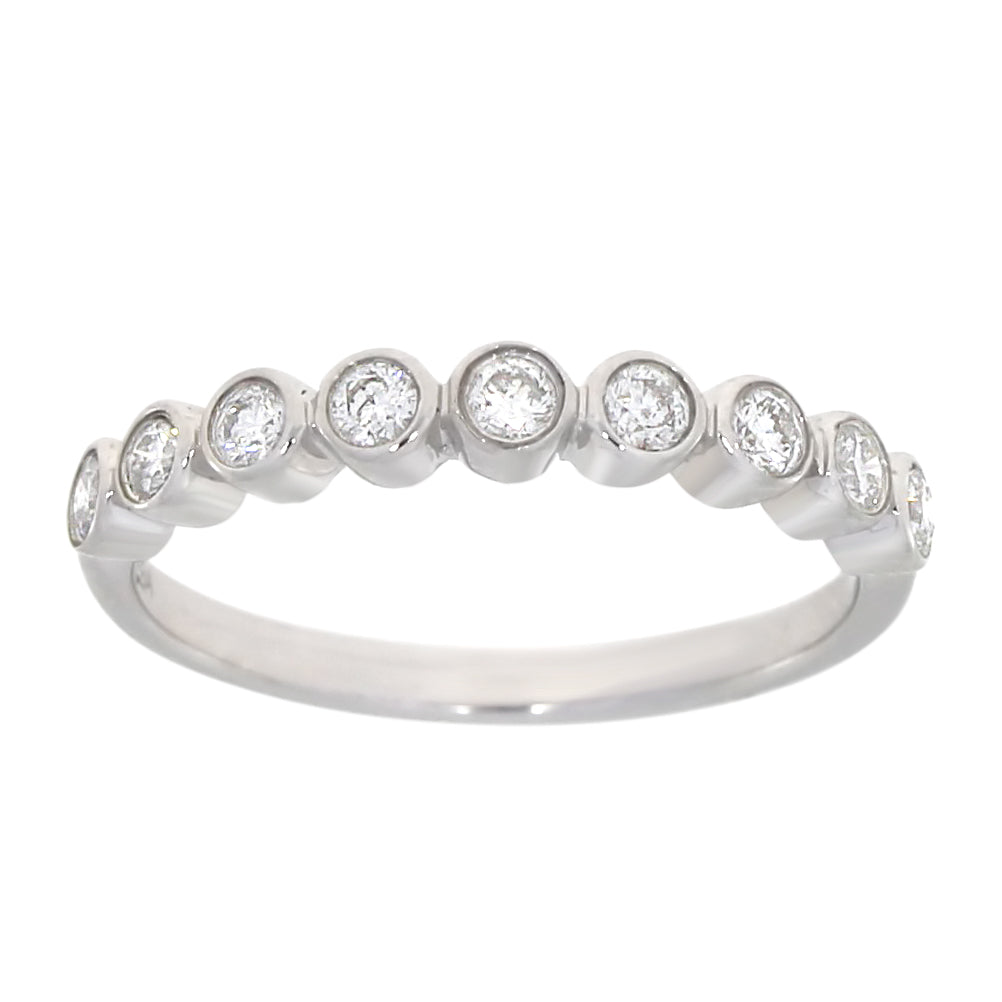 Diamantring i Hvitt/Gult Gull, 0.36CT TWSI