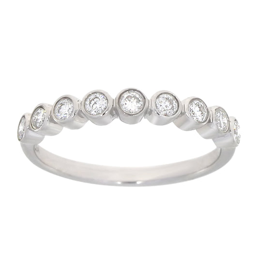 Diamantring i Hvitt/Gult Gull, 0.36CT TWSI
