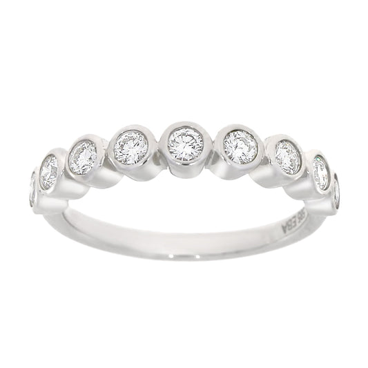 Diamantring i hvitt gull, 0.30ct TW/S