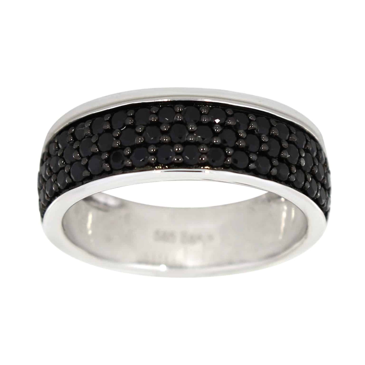 Gullring med svart spinell 1,20ct