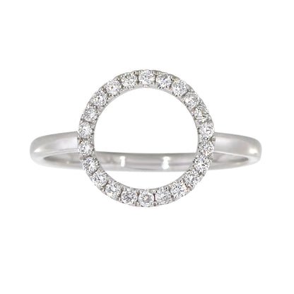 Diamantring i Hvitt/Gult Gull, 0.22CT TWSI