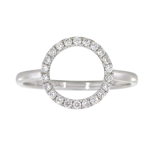 Diamantring i Hvitt/Gult Gull, 0.22CT TWSI
