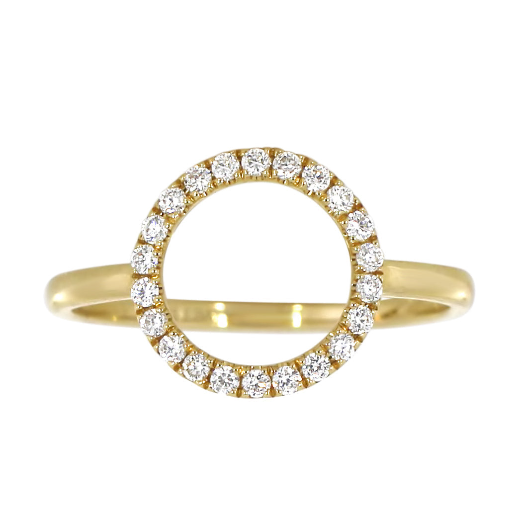 Diamantring i Hvitt/Gult Gull, 0.22CT TWSI