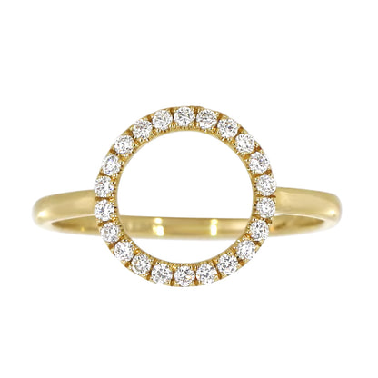 Diamantring i Hvitt/Gult Gull, 0.22CT TWSI