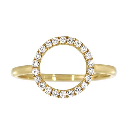 Diamantring i Hvitt/Gult Gull, 0.22CT TWSI