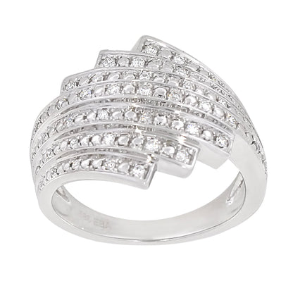 Diamantring i Hvitt/Gult Gull, 0.20CT TWSI