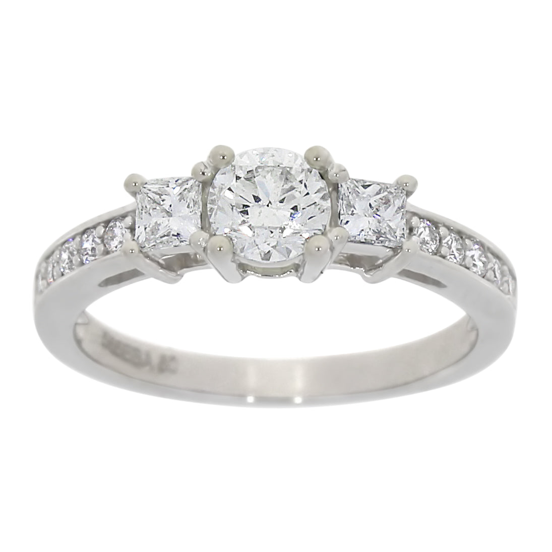 Trestens Diamantring i Hvit Gull (585) Med Tot. 1.00ct TWSI Diamanter