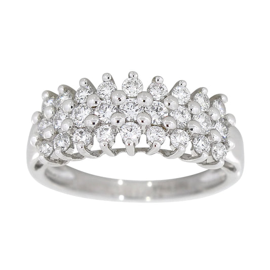 Diamantring i hvitt gull, 1.00ct TW/S