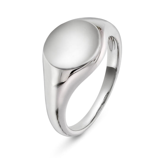 Signetring 14kt hvitt eller gult gull