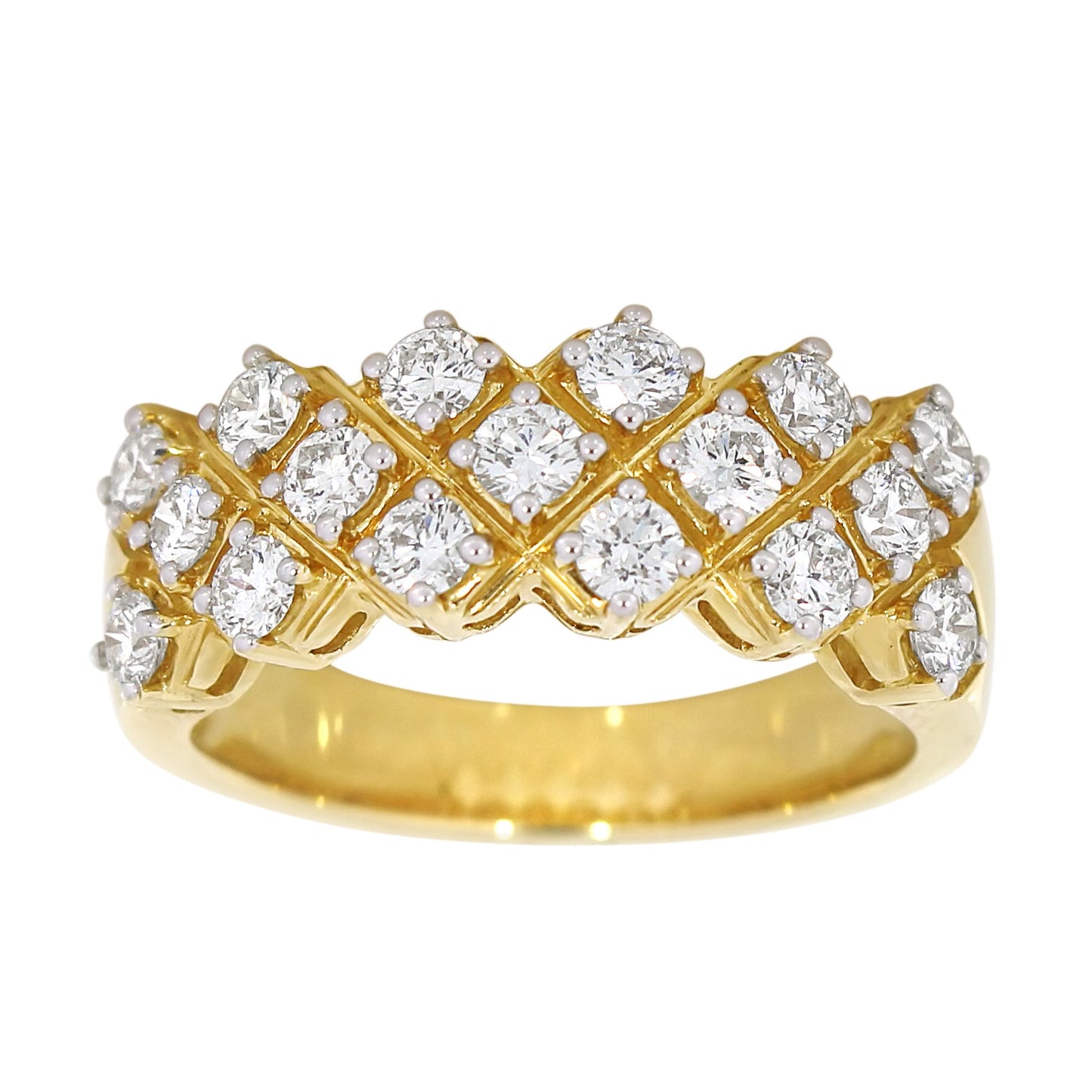 Diamantring i hvitt gull, 1.20CT TWSI