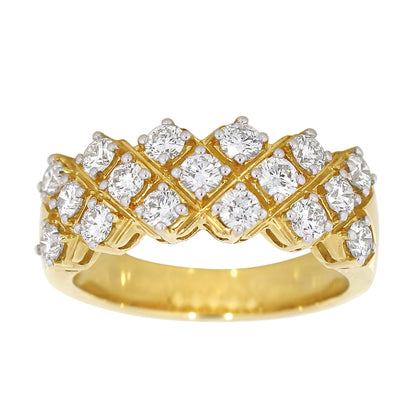 Diamantring i hvitt gull, 1.20CT TWSI