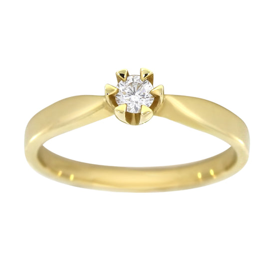 Victoria diamantring i hvitt/gult gull