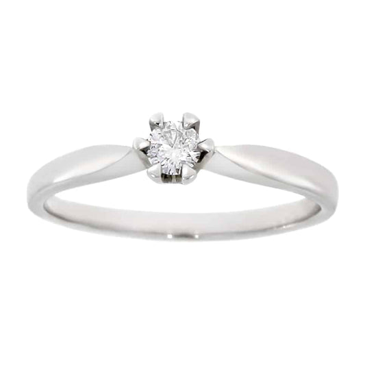 Victoria diamantring i hvitt/gult gull