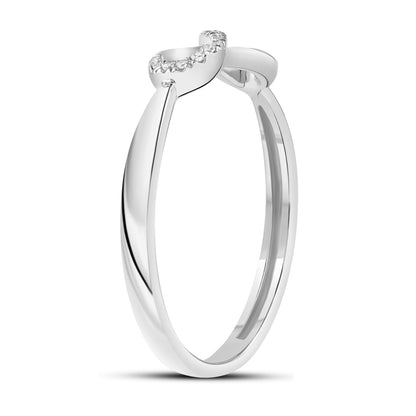Diamantring i Hvitt/Gult Gull, 0.08CT TWSI