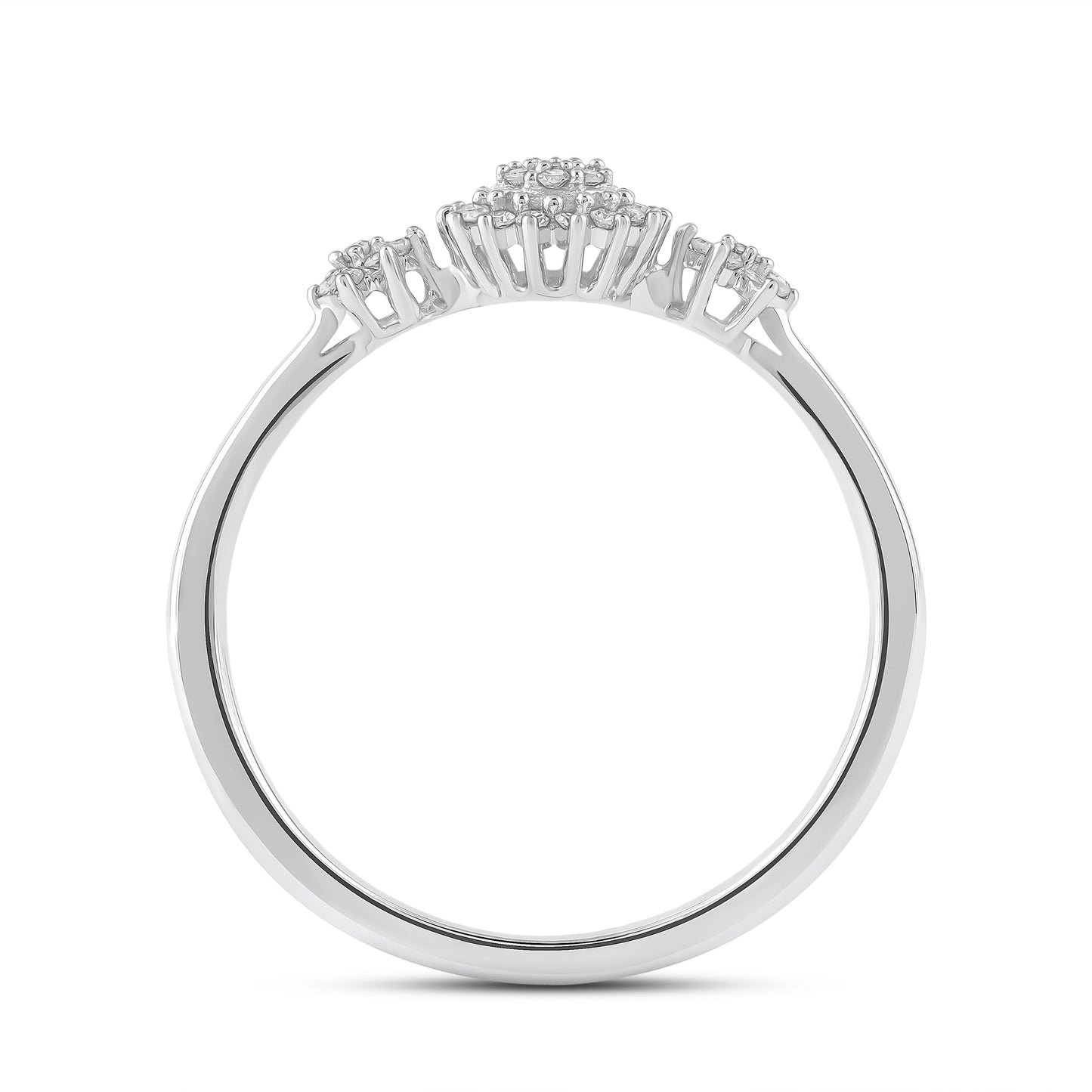 Diamantring 0,20ct tw/si i hvitt gull