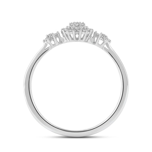Diamantring 0,20ct tw/si i hvitt gull
