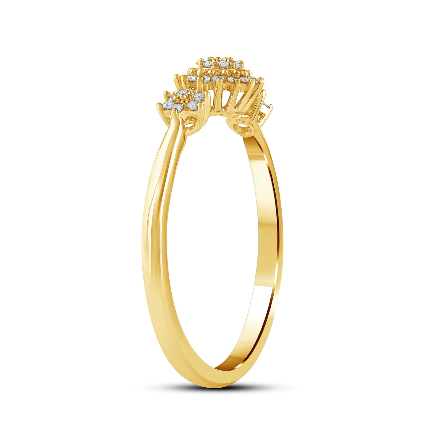 Diamantring 0,20ct tw/si i gult gull