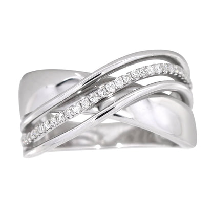 Diamantring i Hvitt/Gult Gull, 0.20CT TWSI