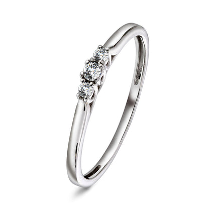 Elegant Diamantring, 0,10ct tw/si