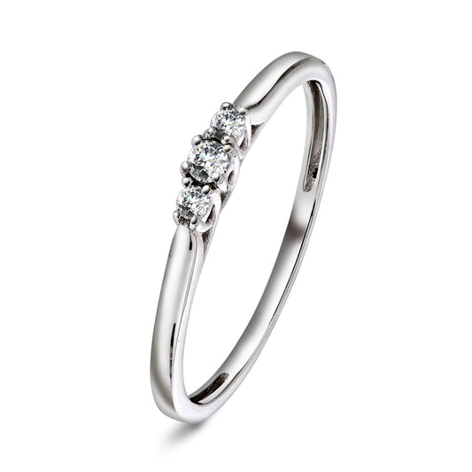 Elegant Diamantring, 0,10ct tw/si
