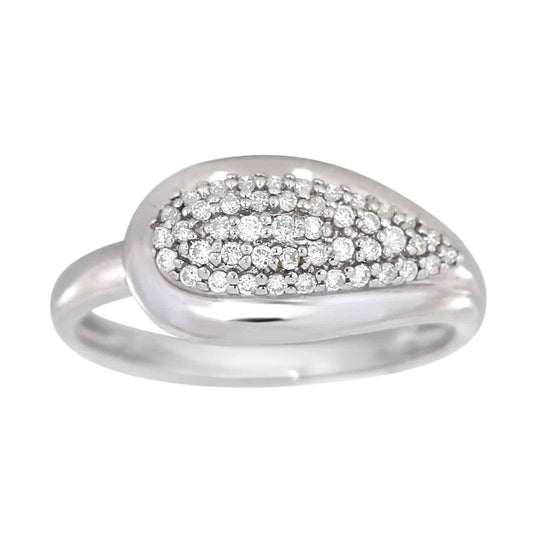 Diamantring i hvitt gull, 0.25CT TWSI - Diamanthuset