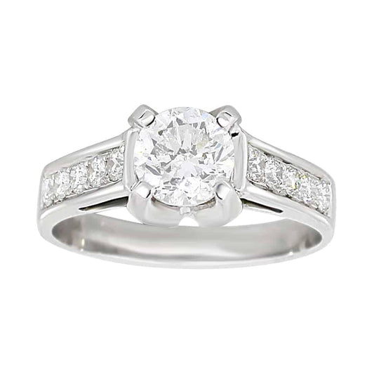Diamantring i hvitt gull, 1.05CT TWSI - Diamanthuset