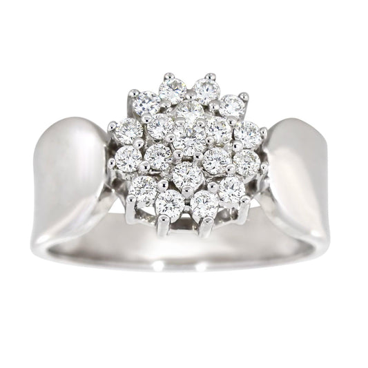 Diamantring i gult/hvitt gull, 0.50CT TWSI