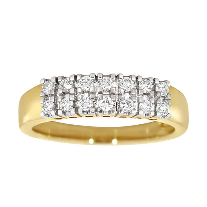 Diamantring i gult gull, 0.36CT TWSI - Diamanthuset
