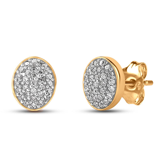 Diamantørepynt 0,22ct tw/si i Hvitt/Gult Gull